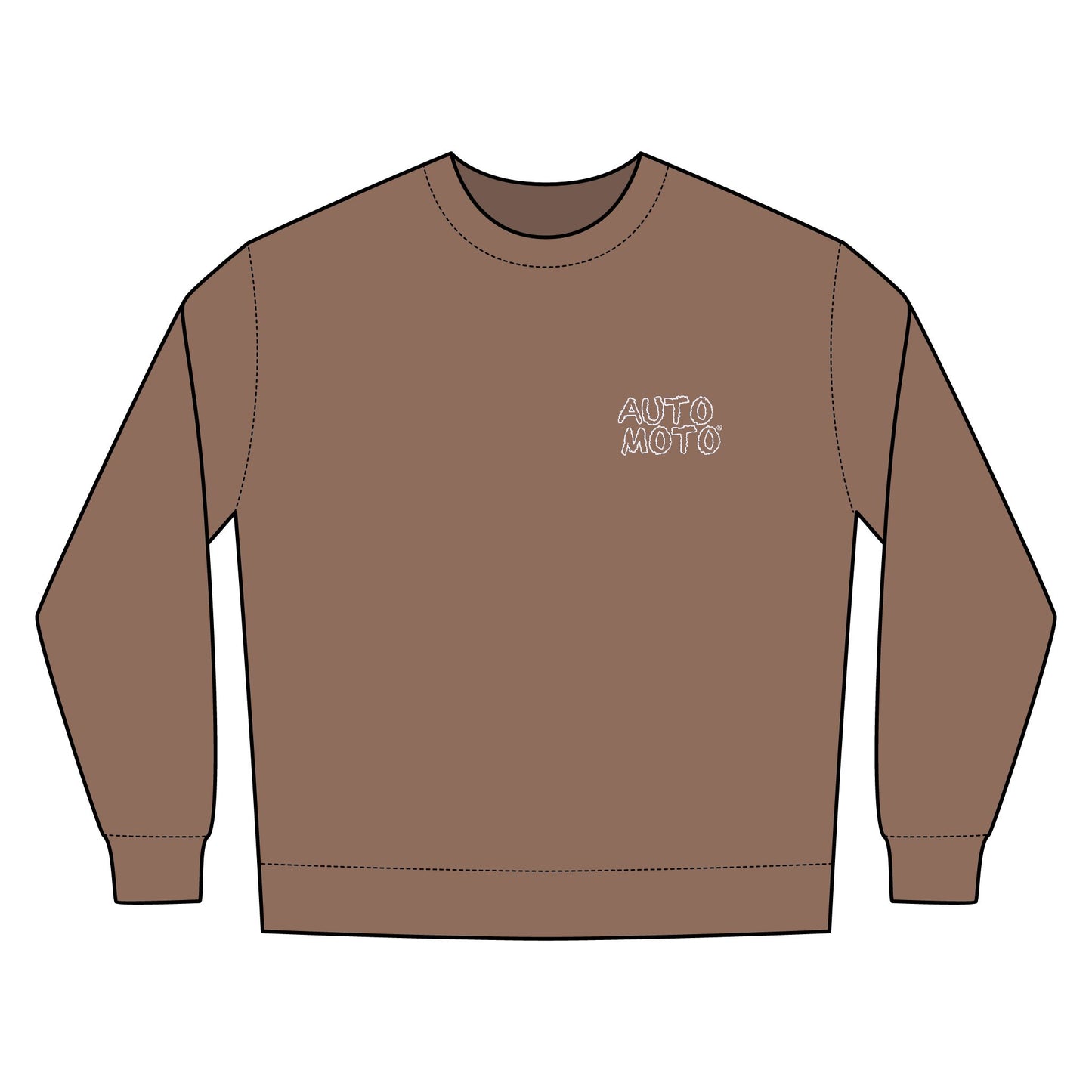 AUTO-MOTO Embroidered Logo - Nantucket Crewneck Sweatshirt