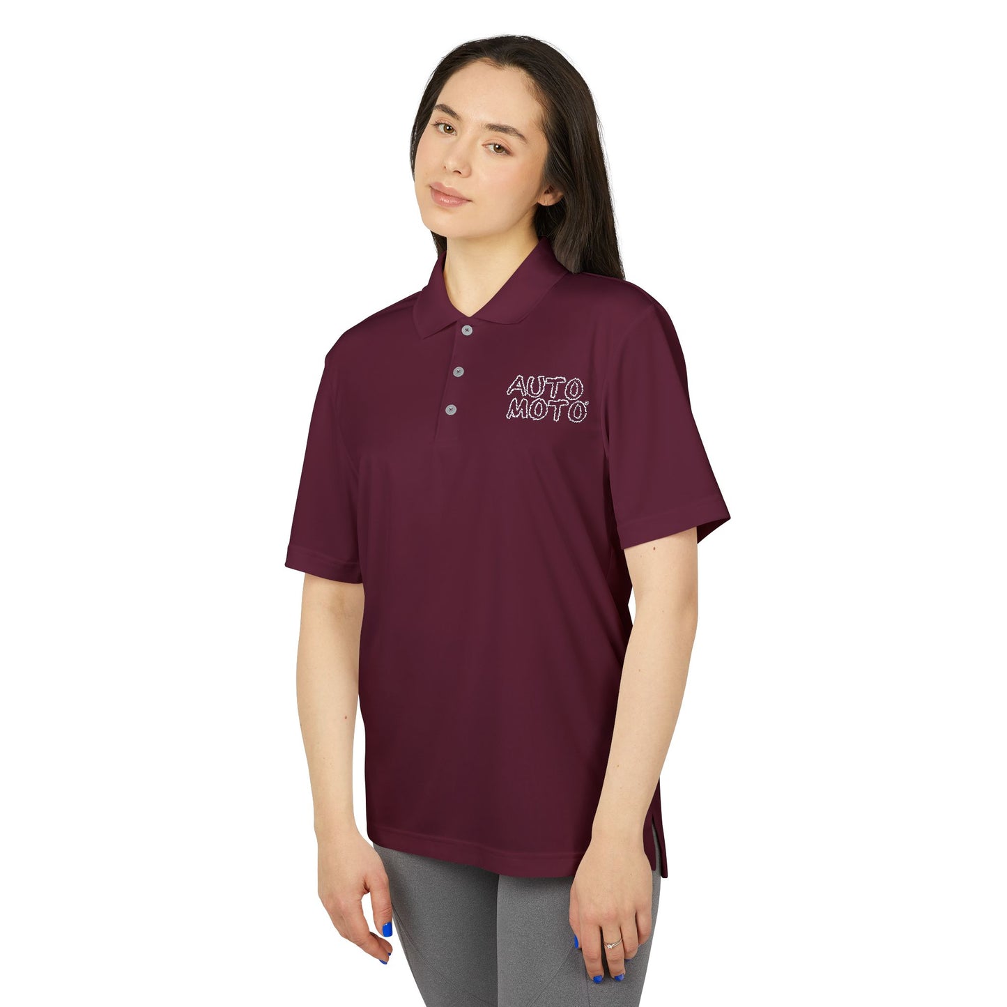 AUTO-MOTO adidas Unisex Embroidered Performance Polo