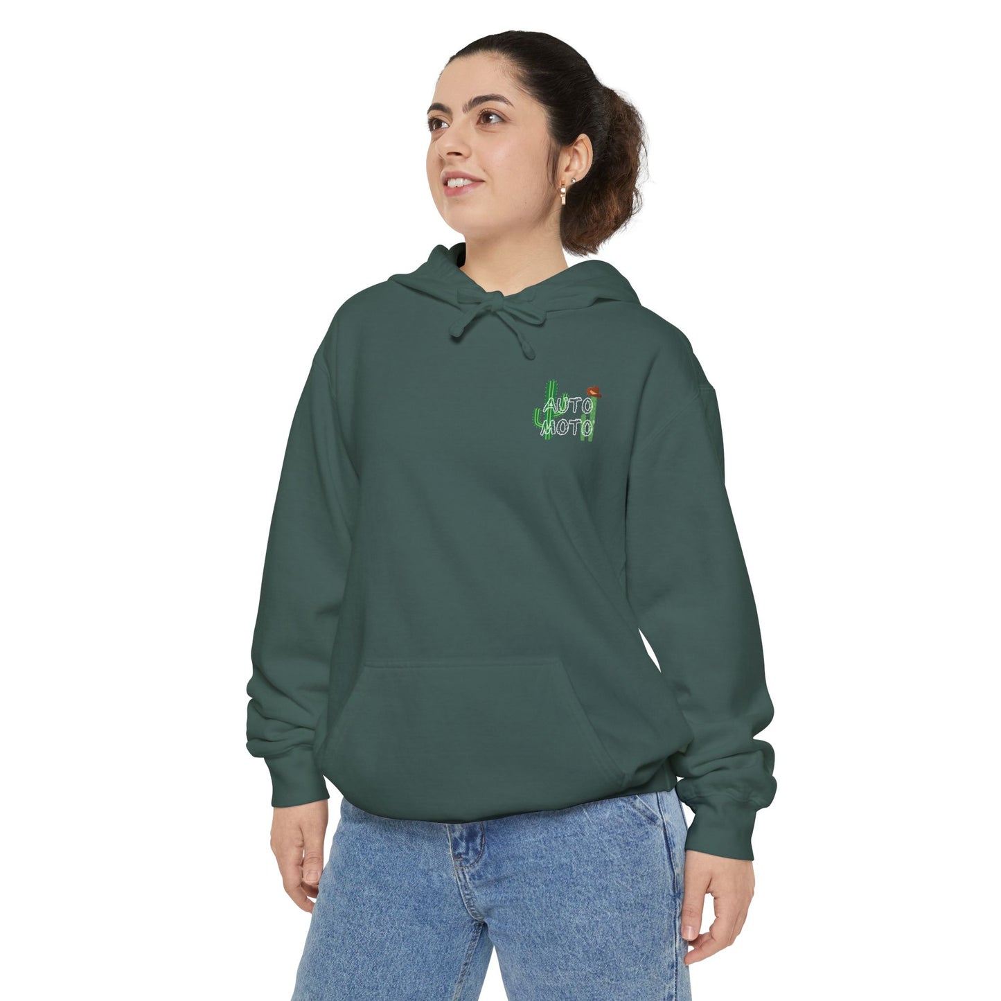 AUTO-MOTO Western Garment-Dyed Hoodie