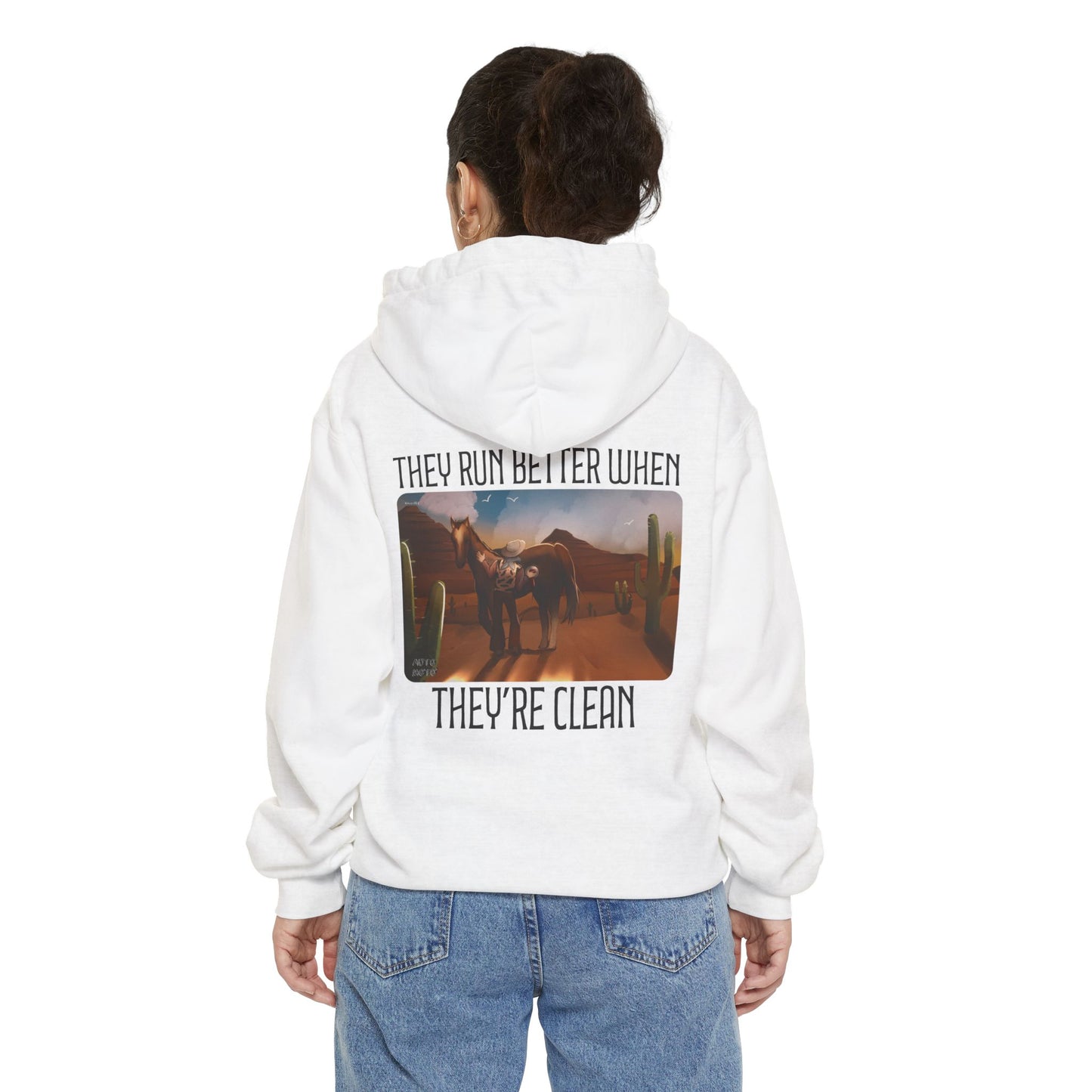 AUTO-MOTO Western Garment-Dyed Hoodie