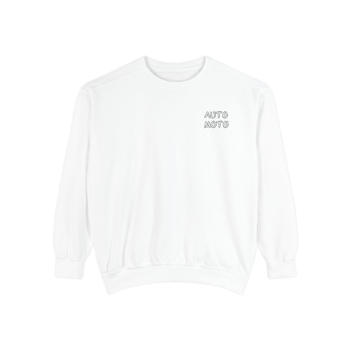 AUTO-MOTO Slogan - Garment Dyed Crewneck