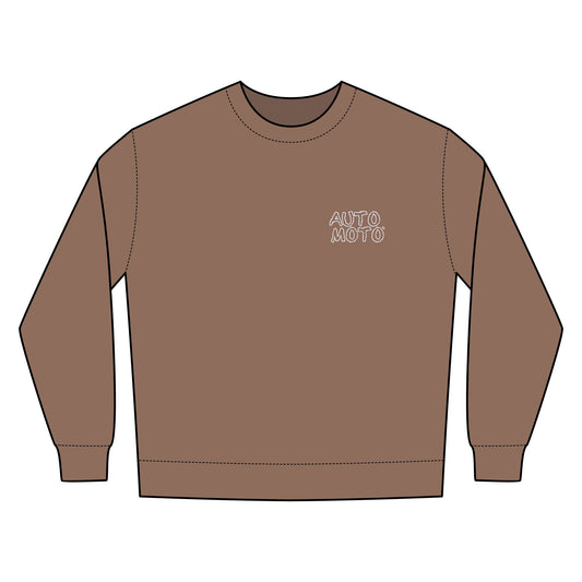 AUTO-MOTO Embroidered Logo - Nantucket Crewneck Sweatshirt