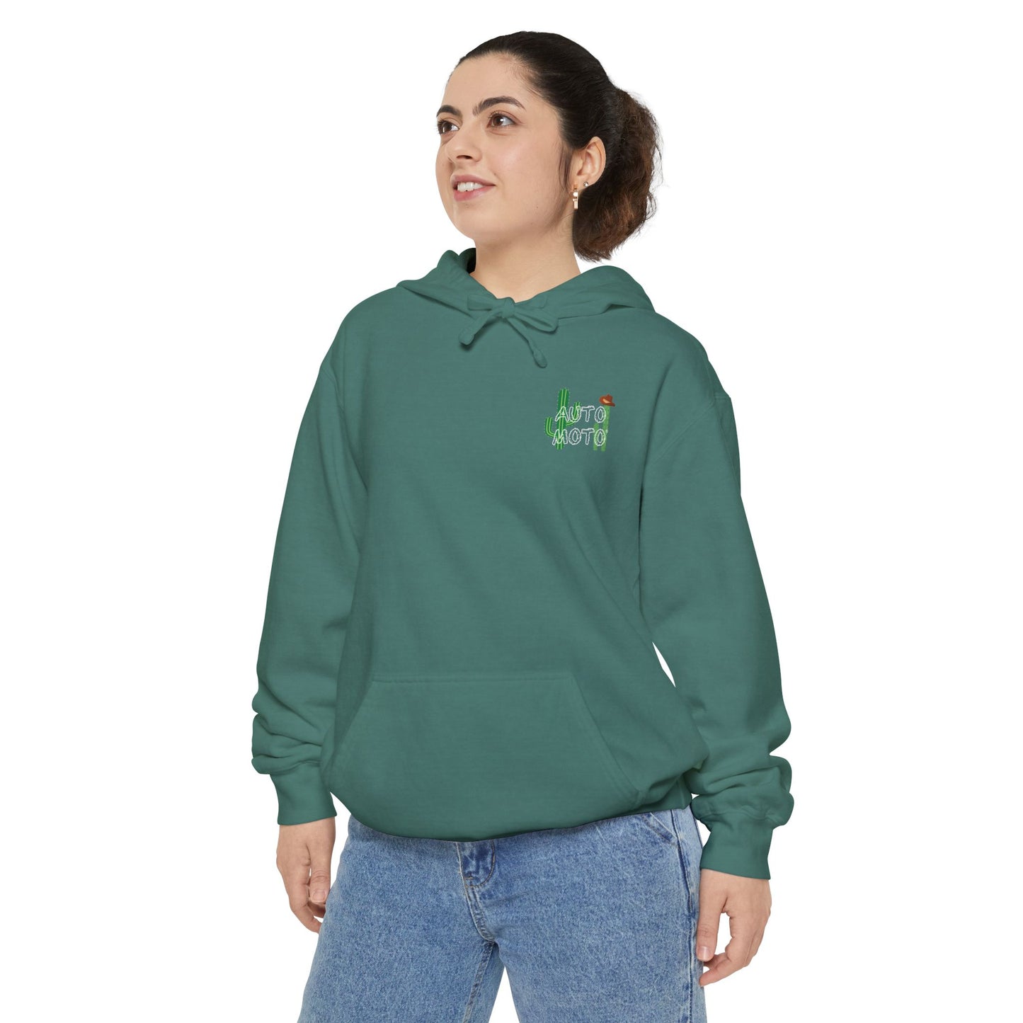 AUTO-MOTO Western Garment-Dyed Hoodie