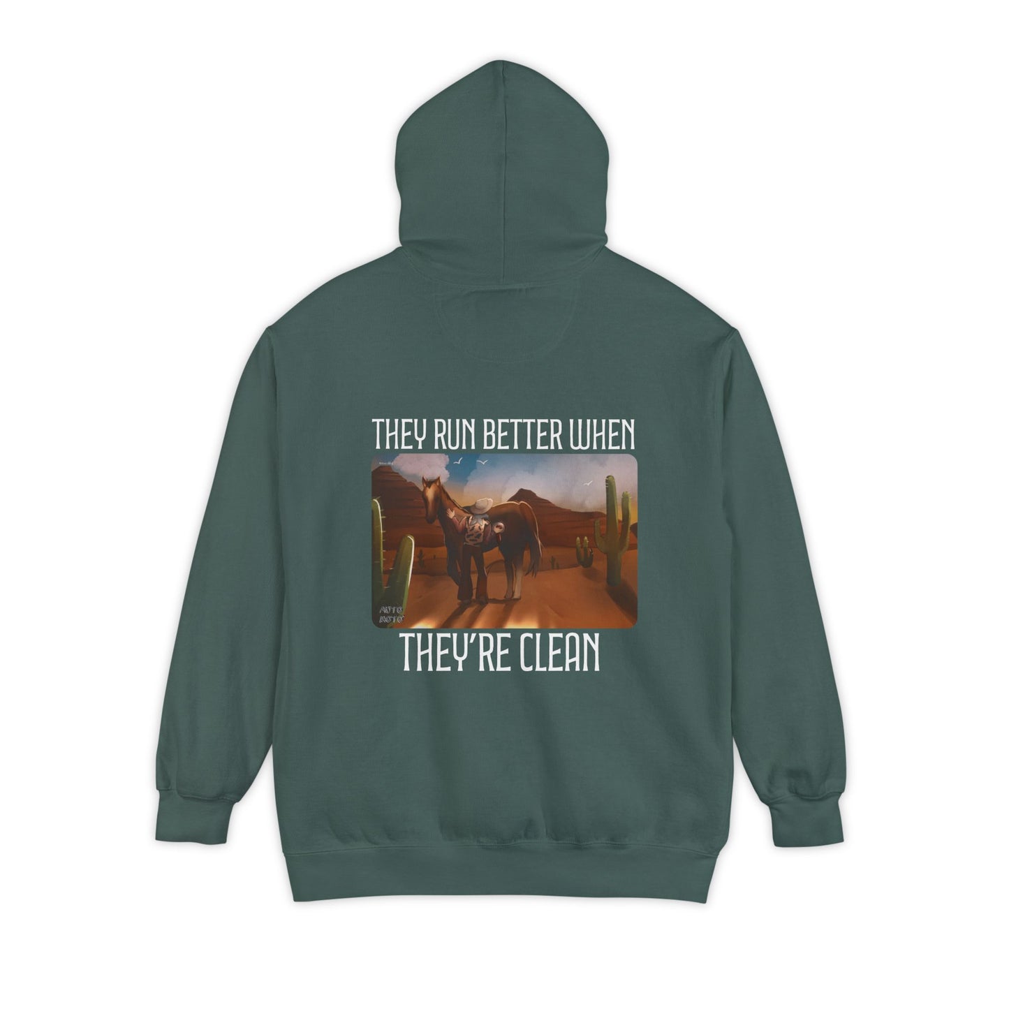 AUTO-MOTO Western Garment-Dyed Hoodie