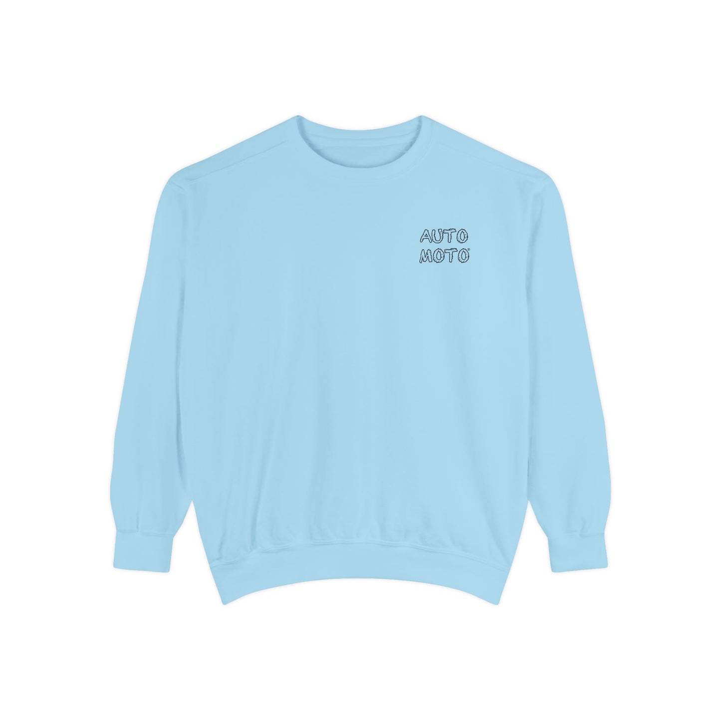 AUTO-MOTO Slogan - Garment Dyed Crewneck