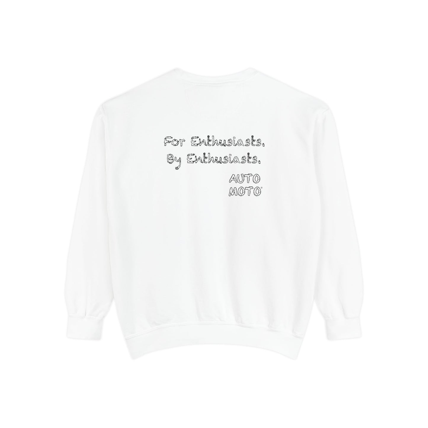 AUTO-MOTO Slogan - Garment Dyed Crewneck